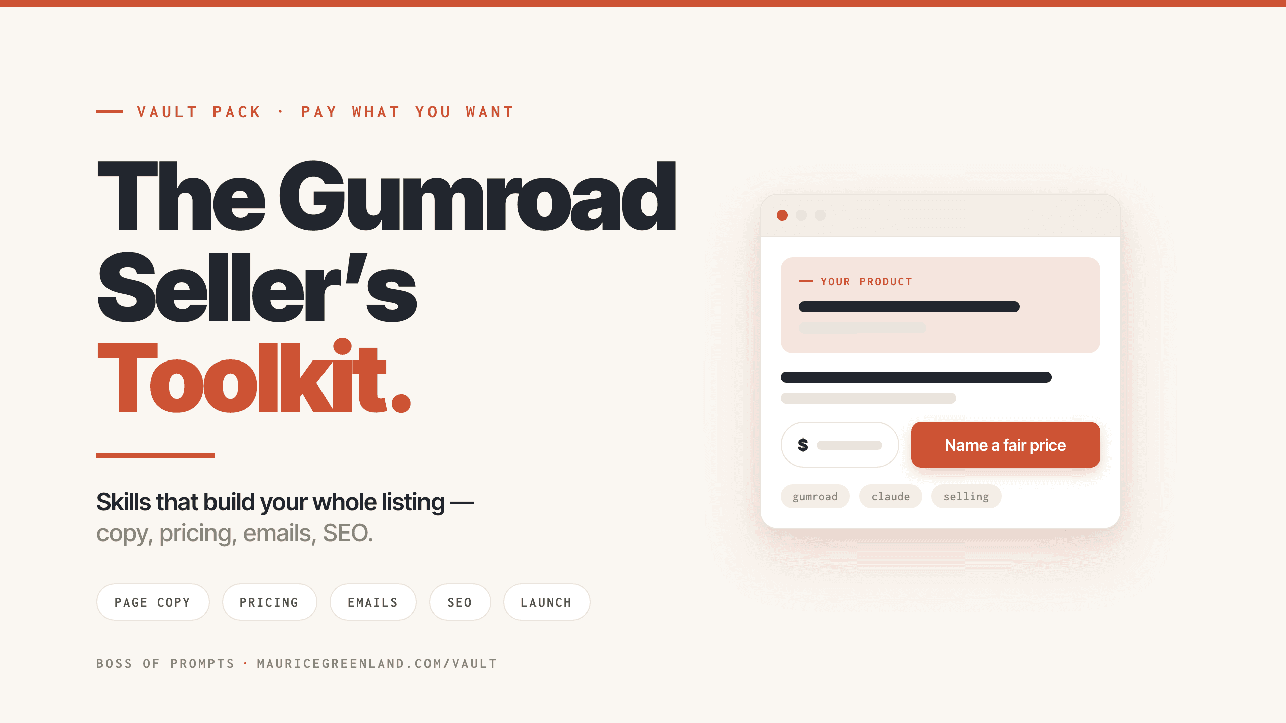 Gumroad Seller's Claude Skills Kit