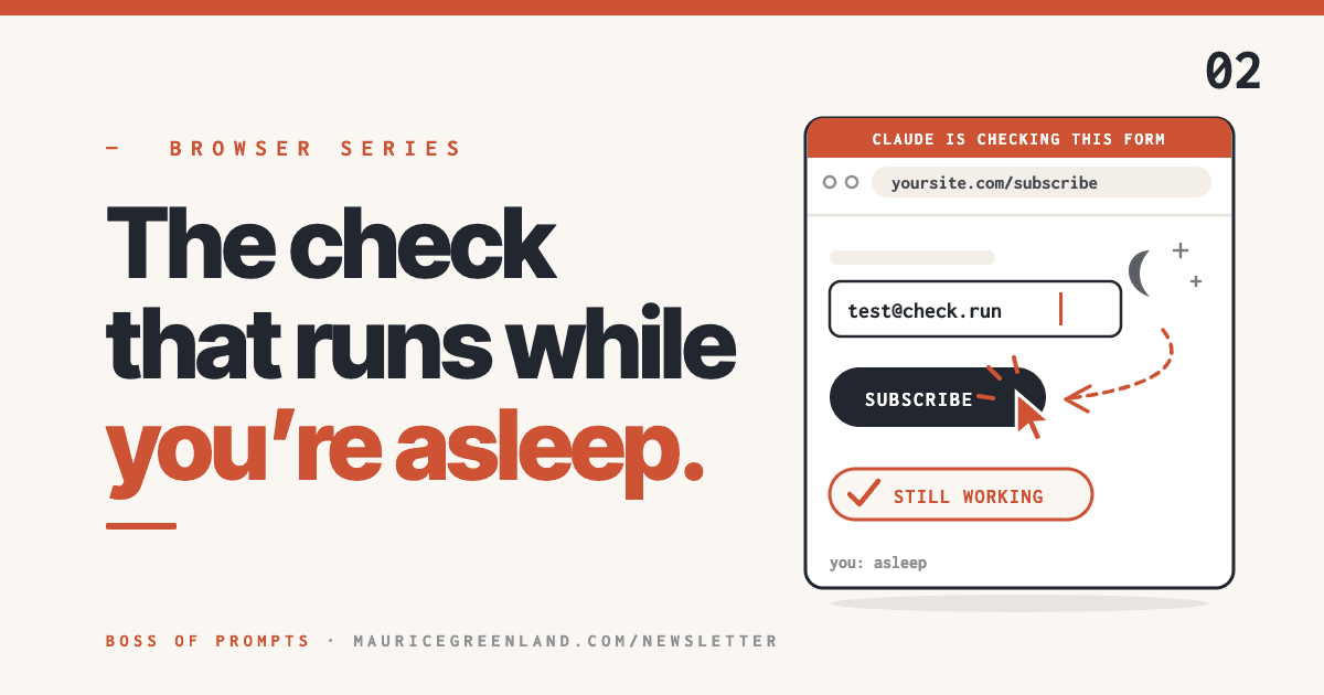The Form Watchdog — the check that runs while you're asleep
