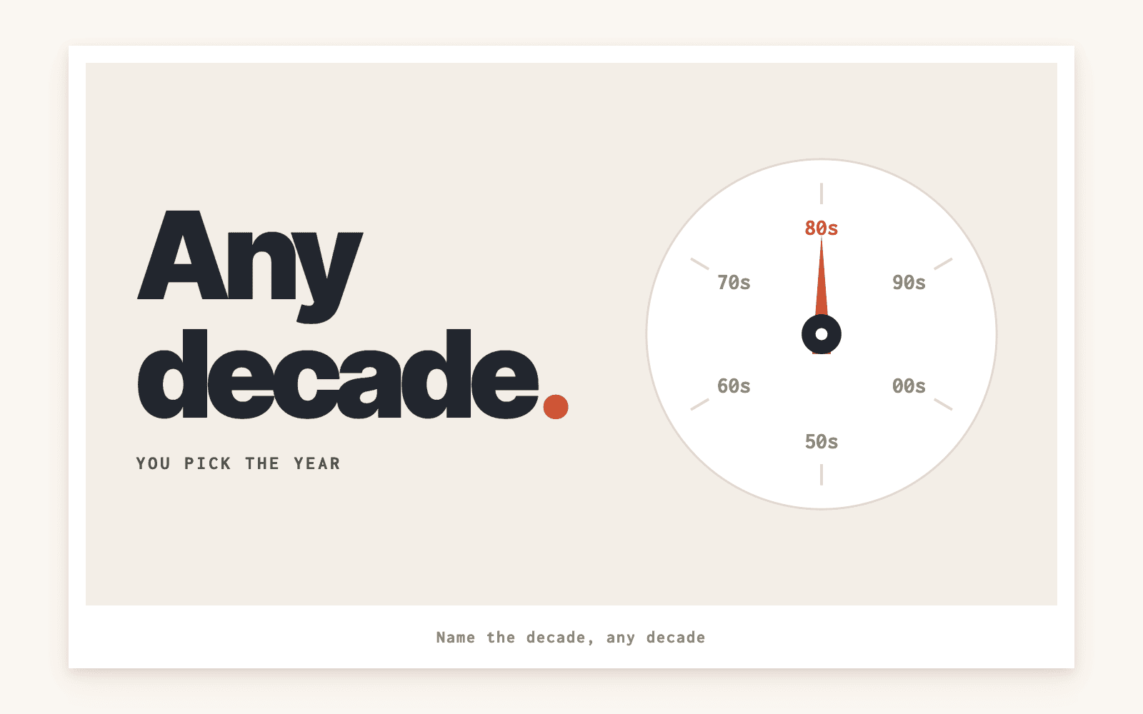 any decade