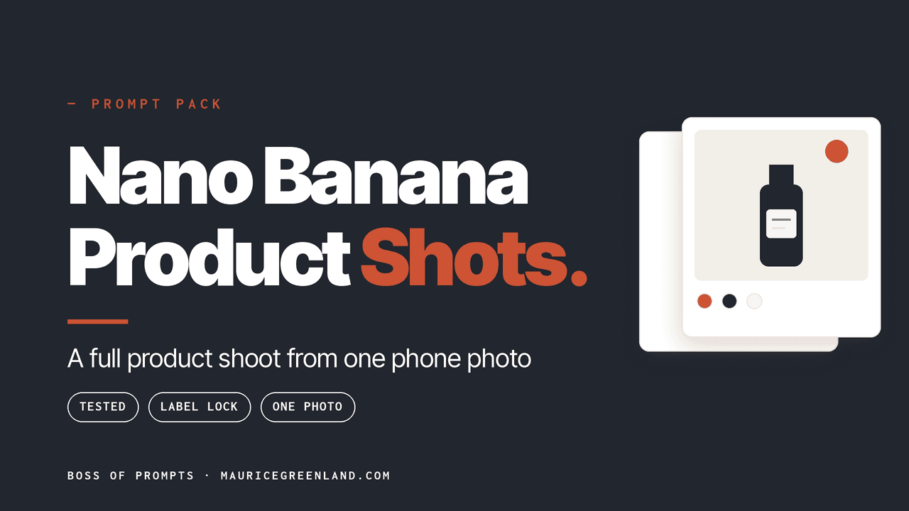 Nano Banana Product Shots